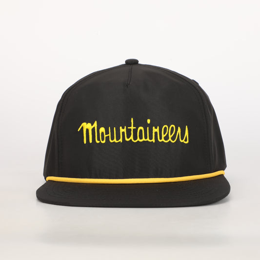 Appalachian State Mountaineers Rope Hat- Black/Yellow- Preorder
