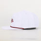 Mississippi State Script Poly Rope Hat - White