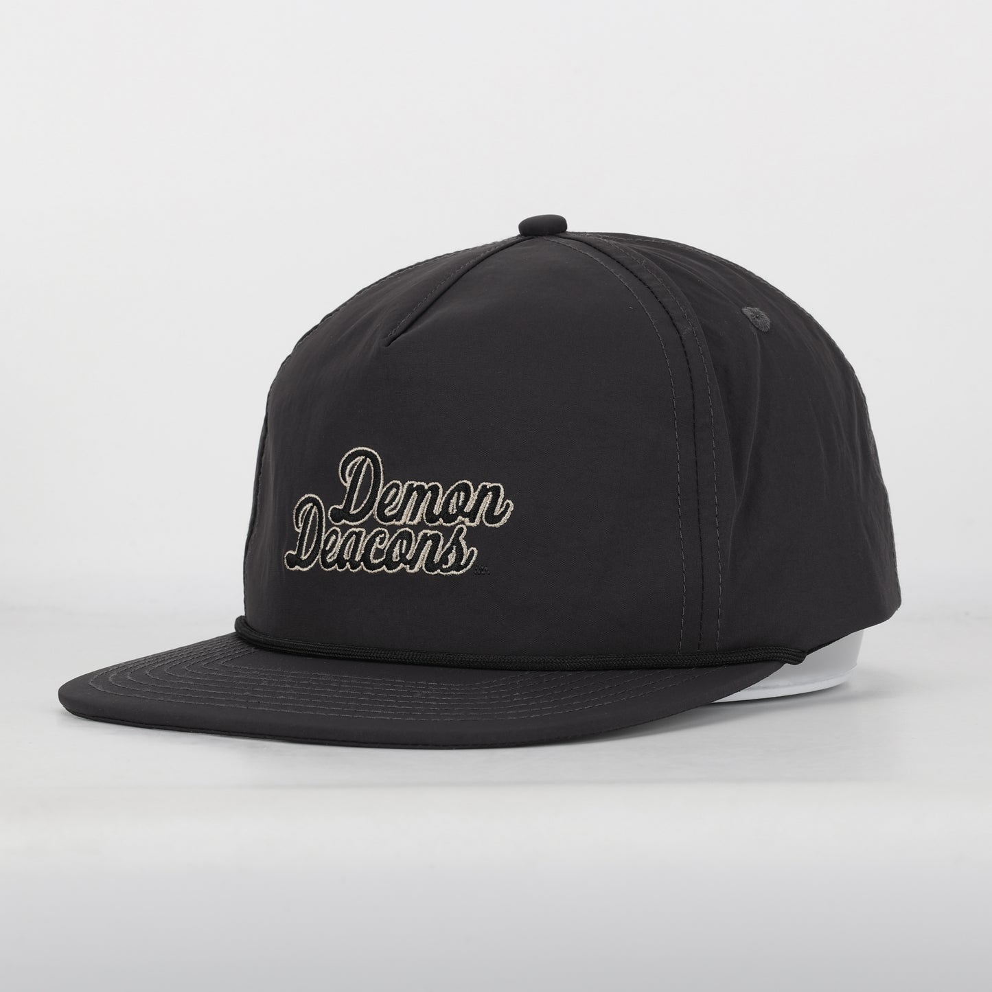 Demon Deacons Nylon Rope Hat - Gray - PREORDER