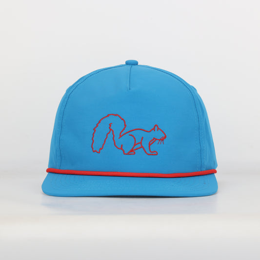 Touch Down Squirrel Nylon Rope Hat - Powder Blue - PREORDER