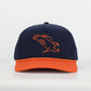 Auburn Eagle Performance Rope Hat - Navy/ Orange