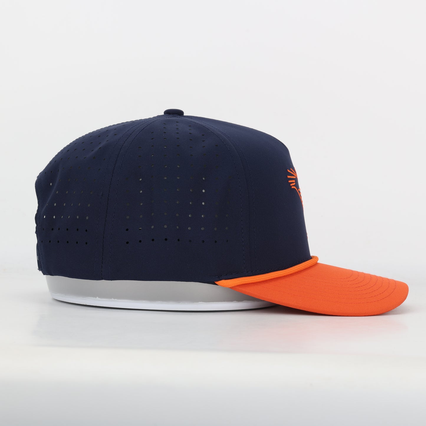 Auburn Eagle Performance Rope Hat - Navy/ Orange