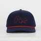 Touchdown Squirrel Performance Rope Hat- Navy Blue - PREORDER