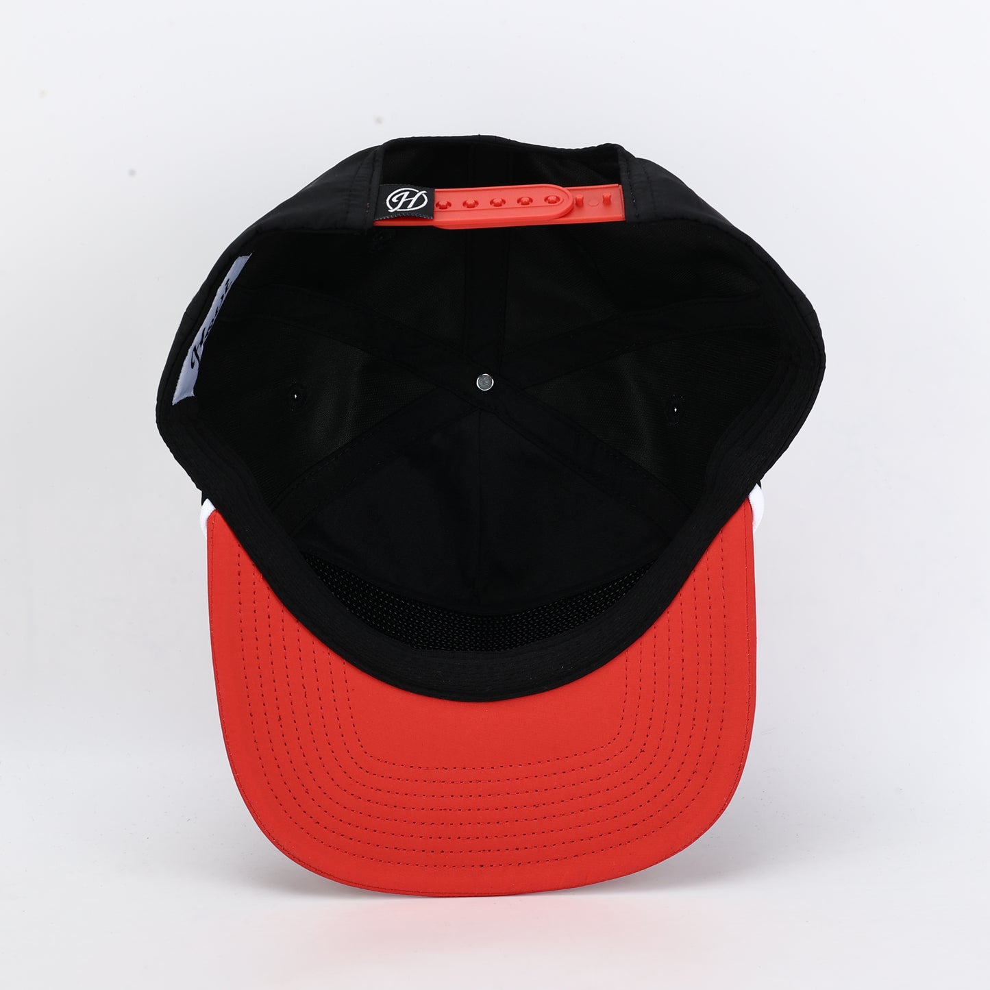 Ole Miss Poly Rope Hat - Black/Red