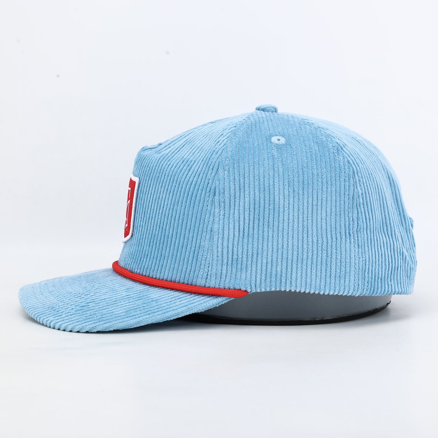 Ole Miss Landshark Corduroy Rope Hat- Powder Blue