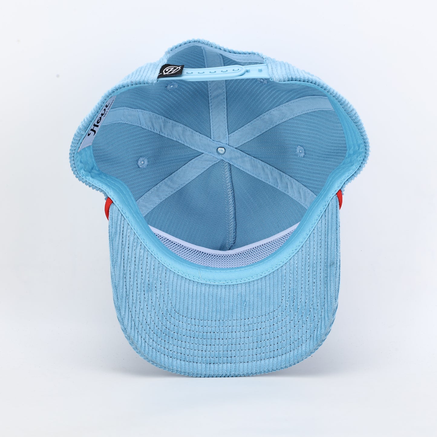 Ole Miss Landshark Corduroy Rope Hat- Powder Blue
