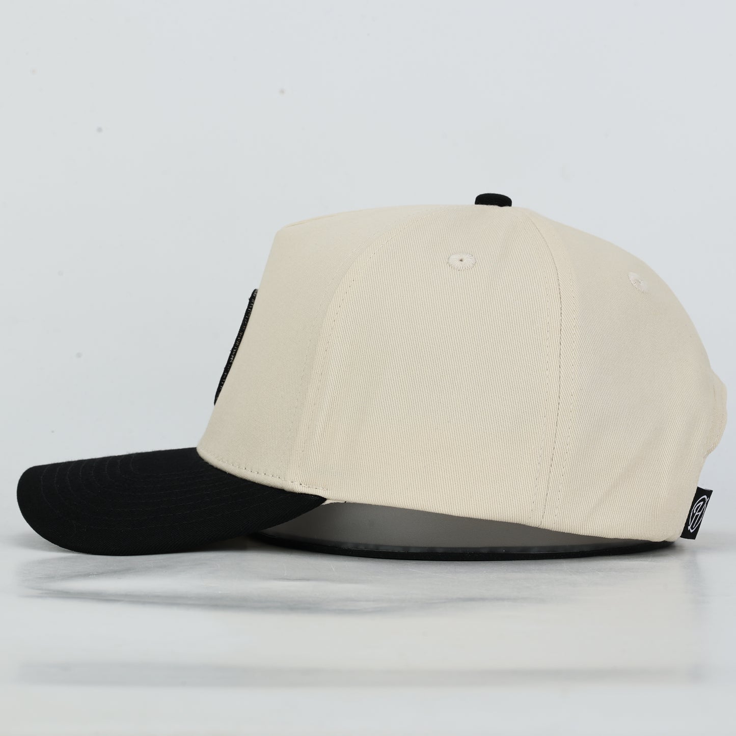 Vanderbilt Patch Cotton Hat- Cream/White