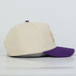 LSU Tiger Cotton Patch Hat- Cream/Purple- PREORDER