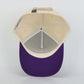 LSU Tiger Cotton Patch Hat- Cream/Purple- PREORDER