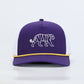LSU Tiger Performance Rope Hat - Purple/White - PREORDER