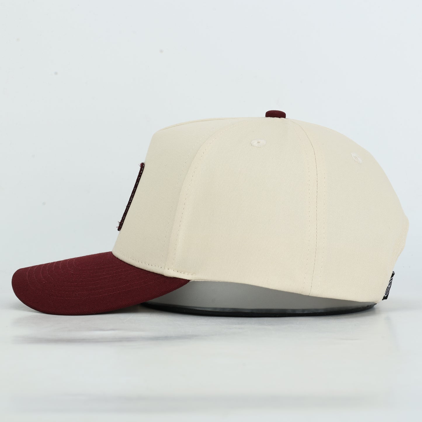Mississippi State Bulldog Cotton Hat- Cream/Maroon - PREORDER