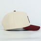 Mississippi State Bulldog Cotton Hat- Cream/Maroon - PREORDER