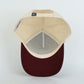 Mississippi State Bulldog Cotton Hat- Cream/Maroon - PREORDER