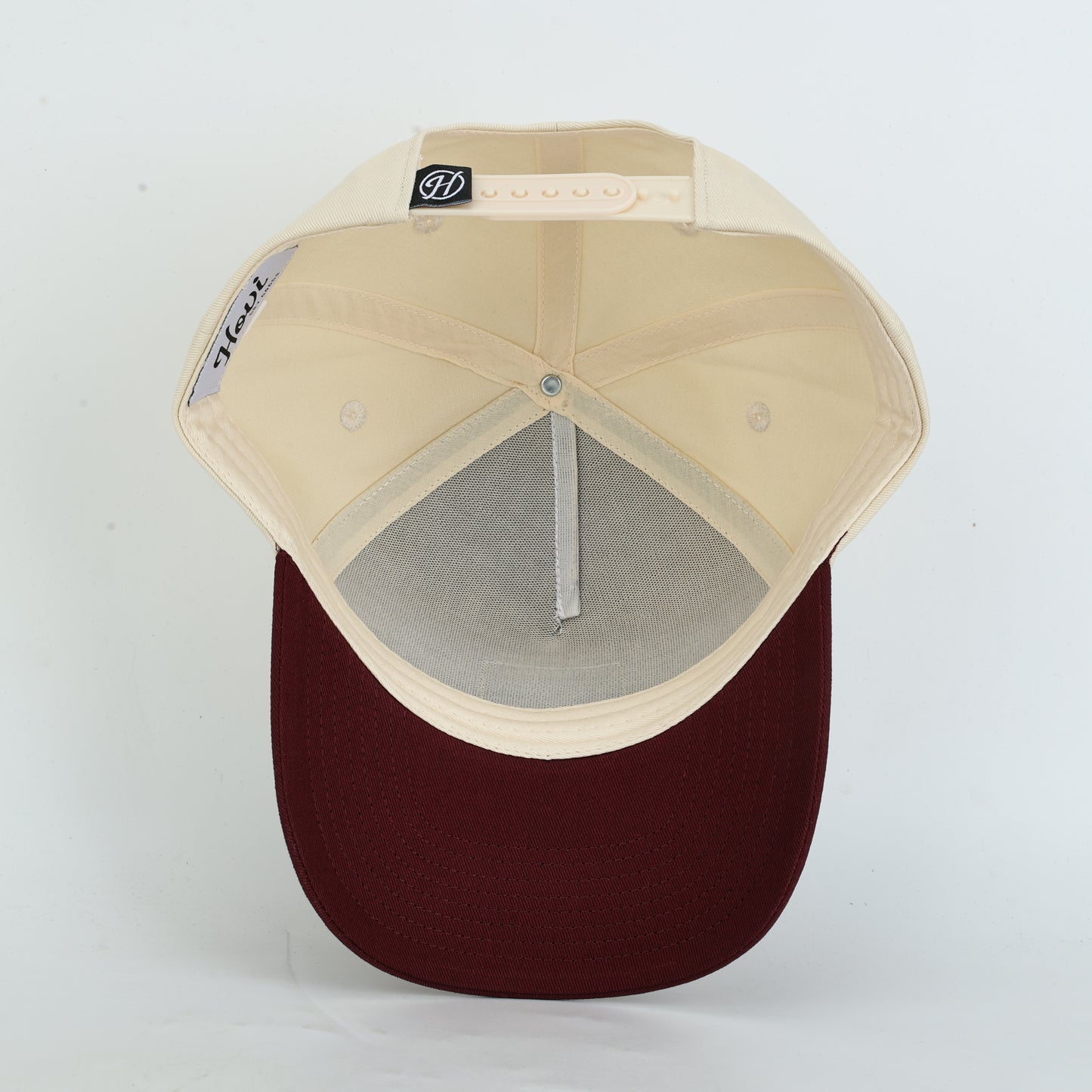Mississippi State Bulldog Cotton Hat- Cream/Maroon - PREORDER