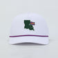 LSU Golf Performance Rope Hat - White - PREORDER