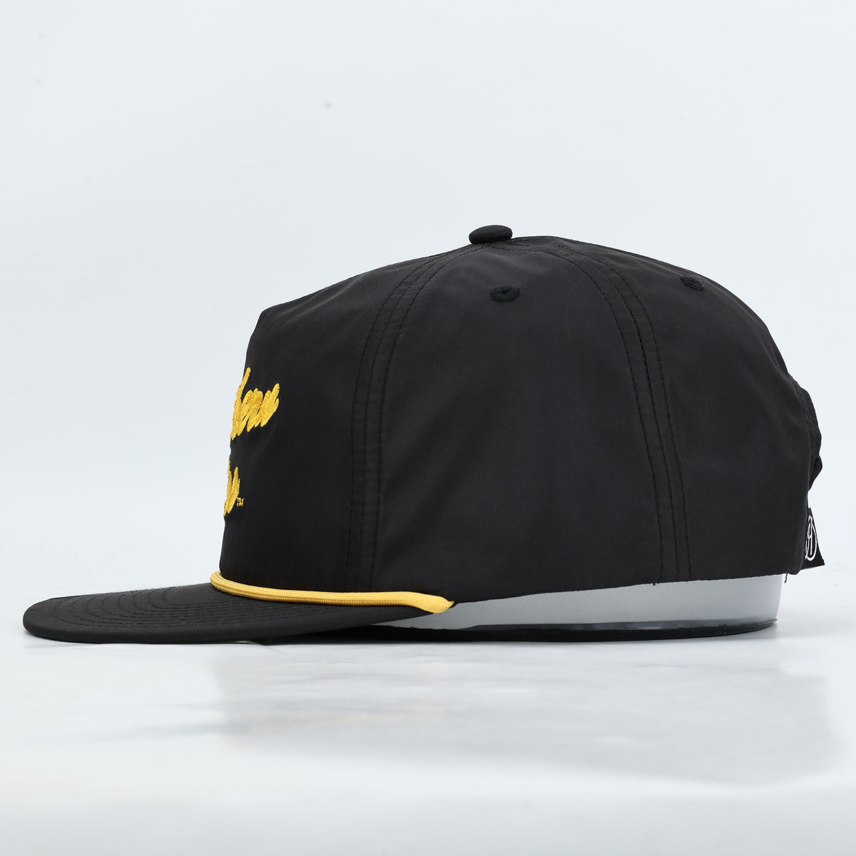 Southern Miss Script Poly Rope Hat- Black - PREORDER