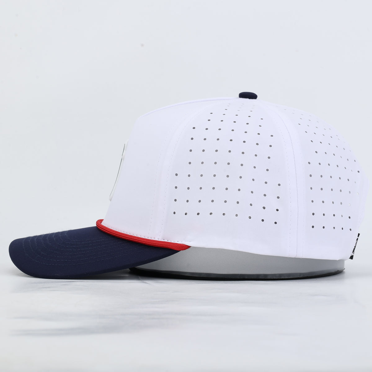 Ole Miss Golf Performance Rope Hat- White/Navy - PREORDER