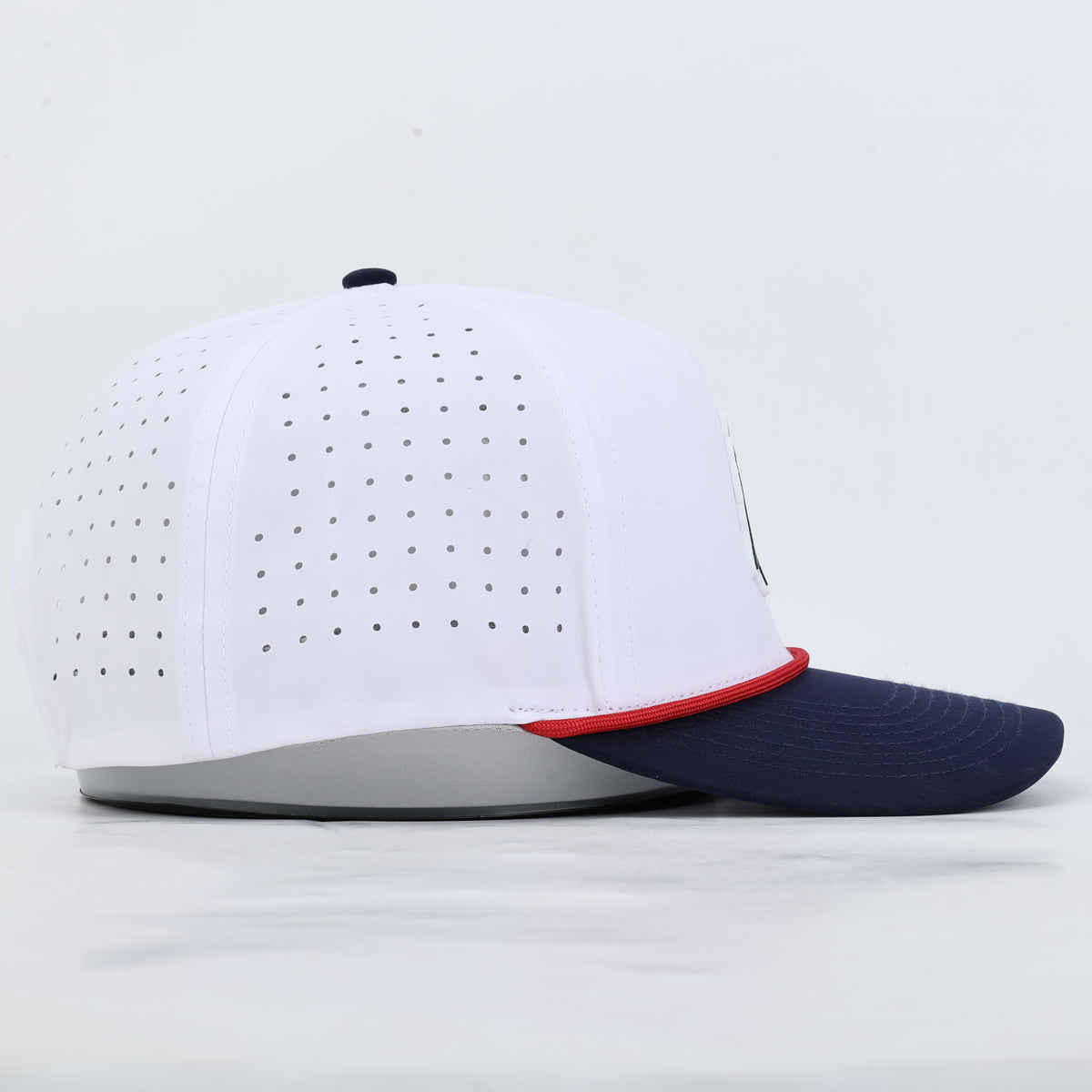 Ole Miss Golf Performance Rope Hat- White/Navy - PREORDER