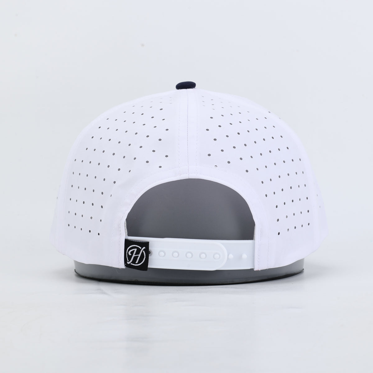Ole Miss Golf Performance Rope Hat- White/Navy - PREORDER