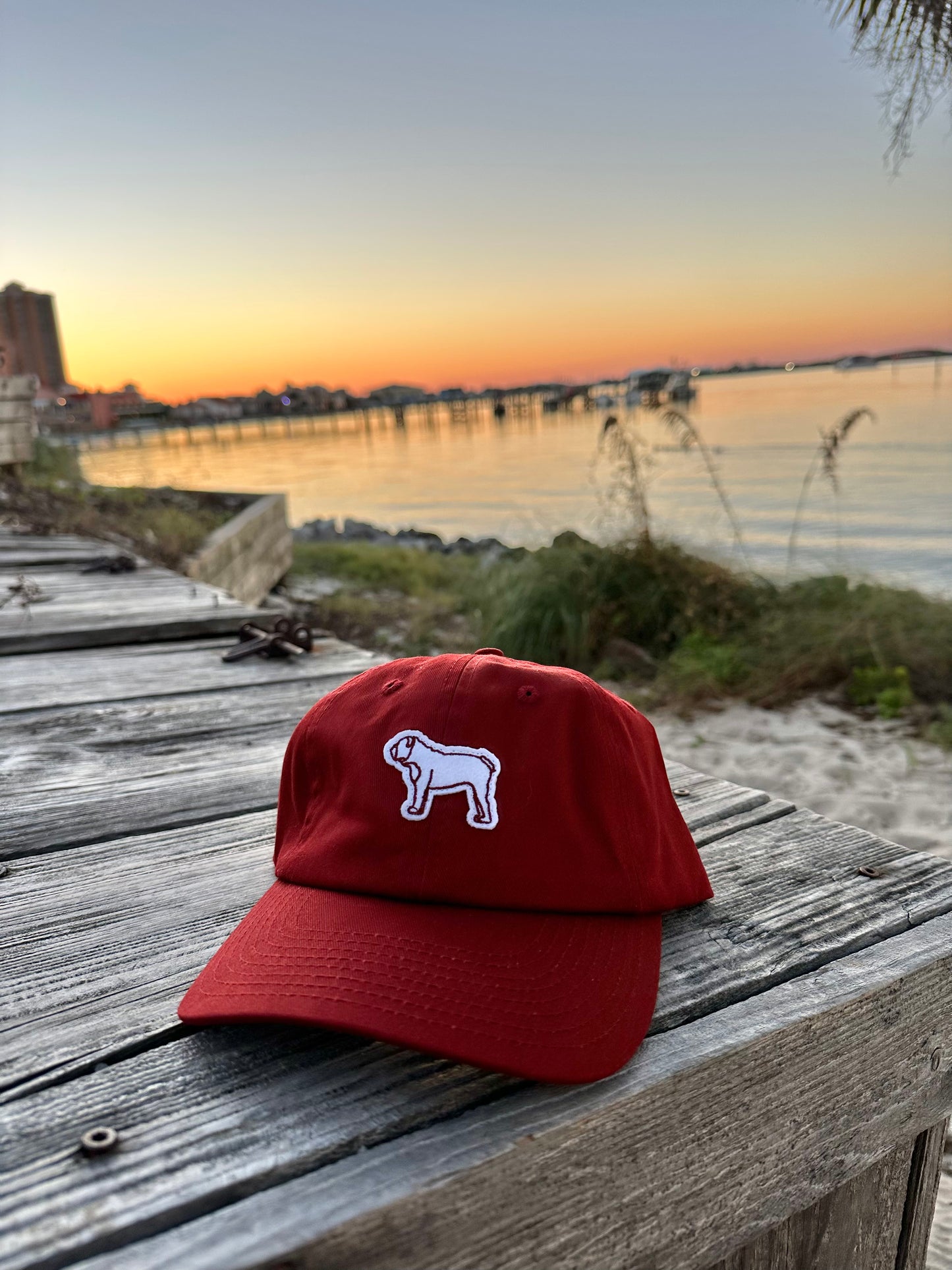 Mississippi State Bulldog Cotton Dad Hat - Maroon