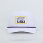 LSU Tiger Patch Performance Rope Hat - White