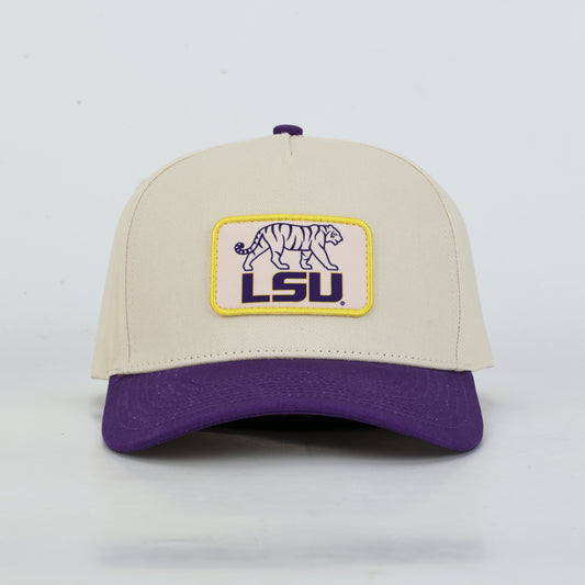 LSU Tiger cotton patch hat