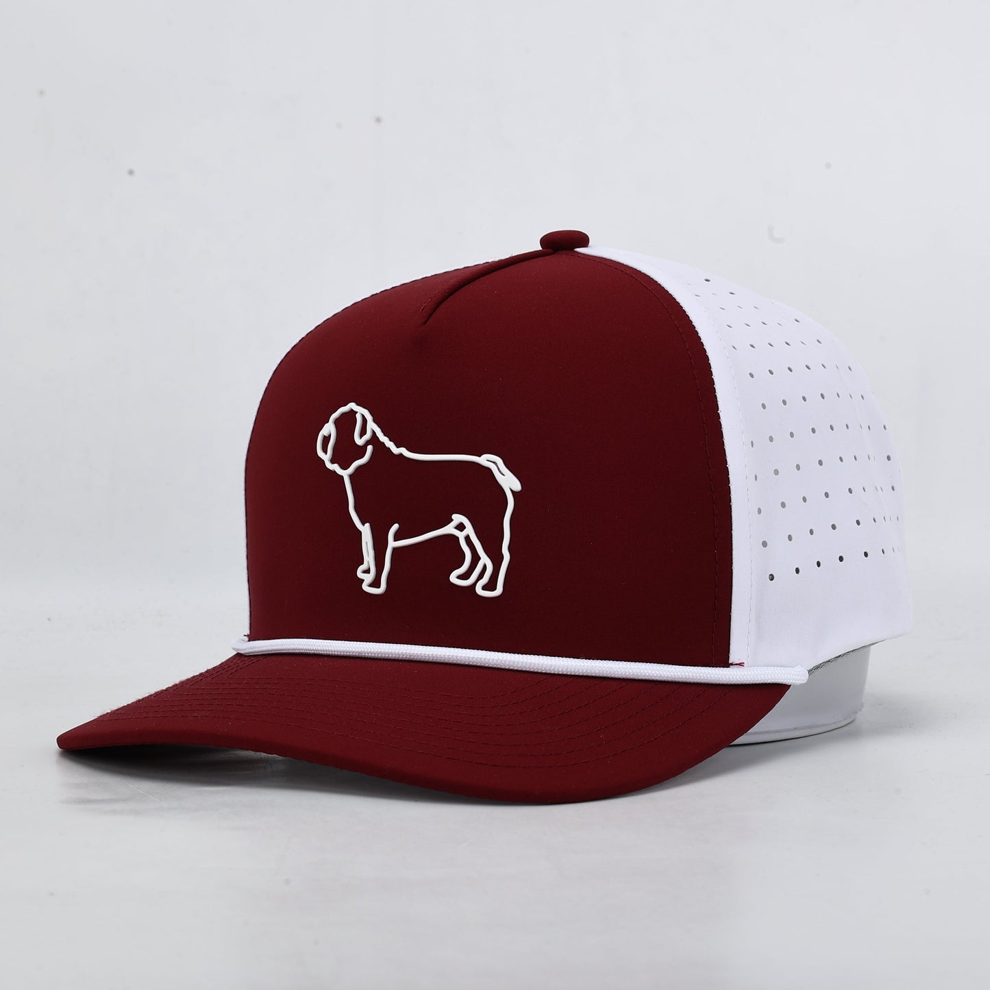 Mississippi State Bulldog Performance Hat- Maroon/White