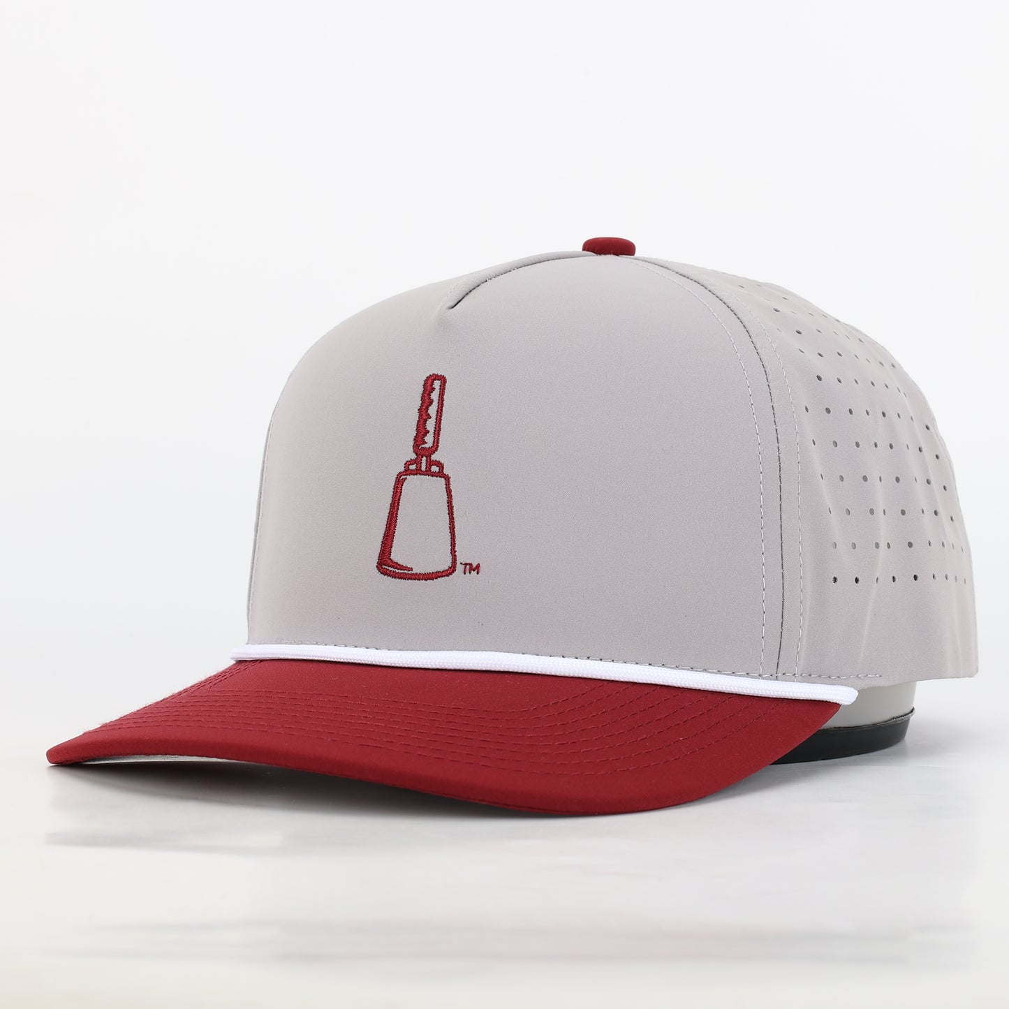 Hovi Mississippi State Cowbell Performance Rope Hat- Grey/Maroon