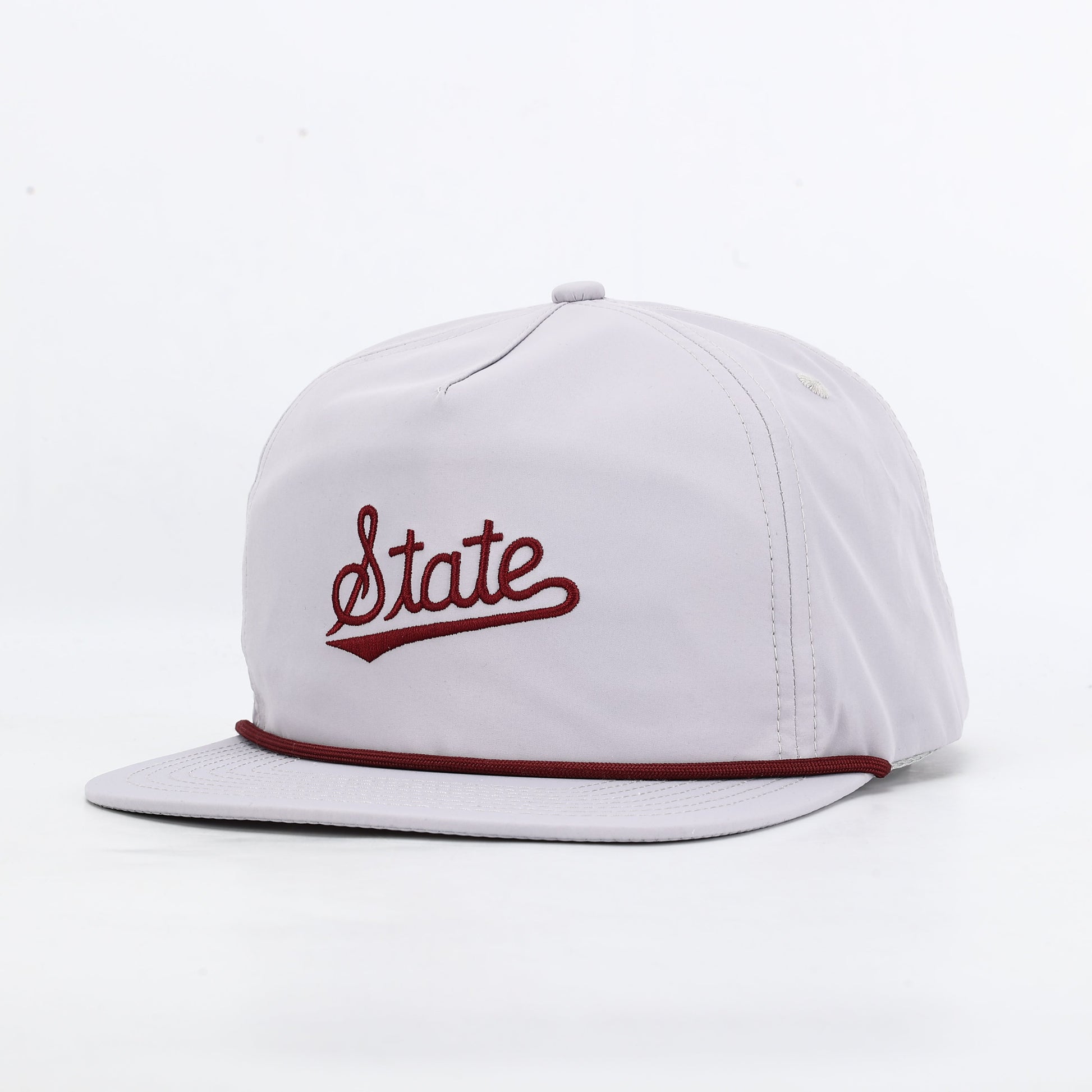 Mississippi State Script Rope Hat - Grey