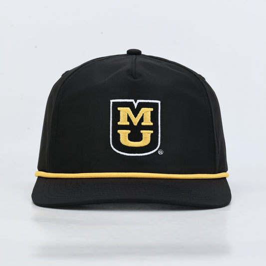 Missouri MU Poly Rope Hat- Black