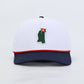 Ole Miss Golf Performance Rope Hat- White/Navy