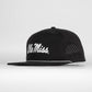 Ole Miss Script Rope Hat- Soft Performance  - Black