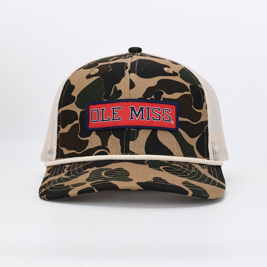Ole Miss Trucker Hat - Camo