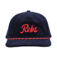 Hovi navy blue rebs corduroy hat