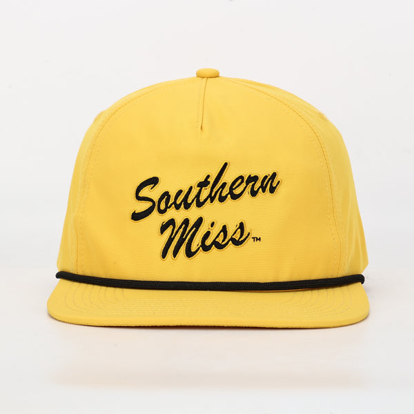 Miss State Script Rope Hat Southern Miss Script Poly Rope Hat- Gold – Hovi Dry Goods