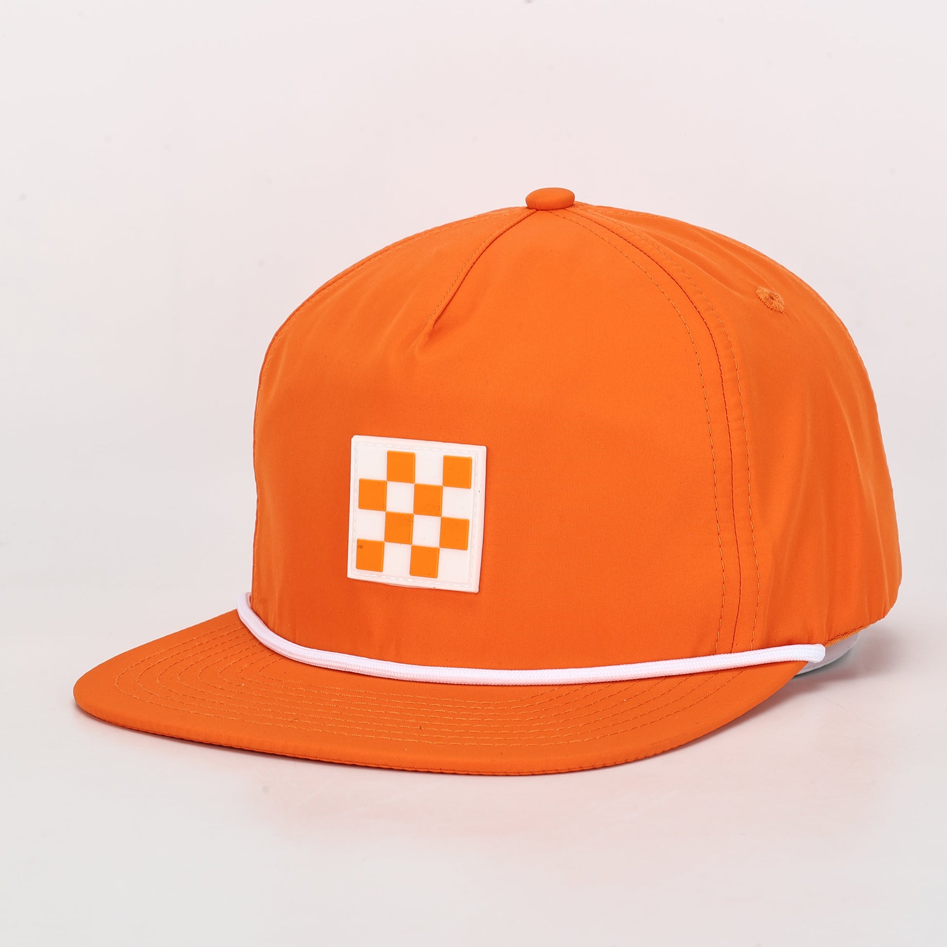 Tennessee Checkerboard Poly Rope Hat - Orange