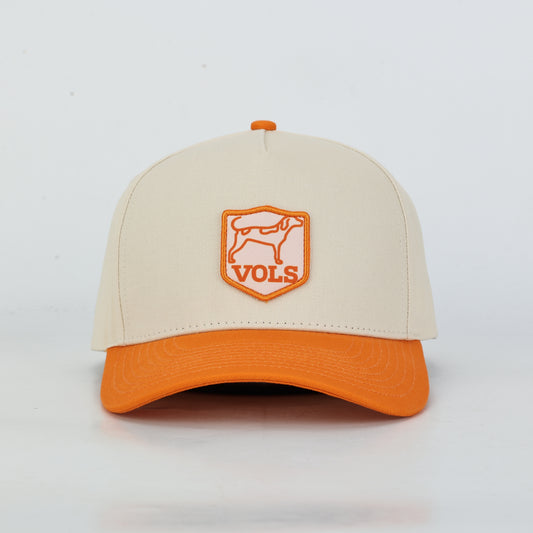 Tennessee Coonhound Cotton Patch Hat - Cream/Orange