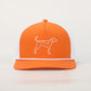Tennessee Coonhound Performance Rope Hat - Orange/White