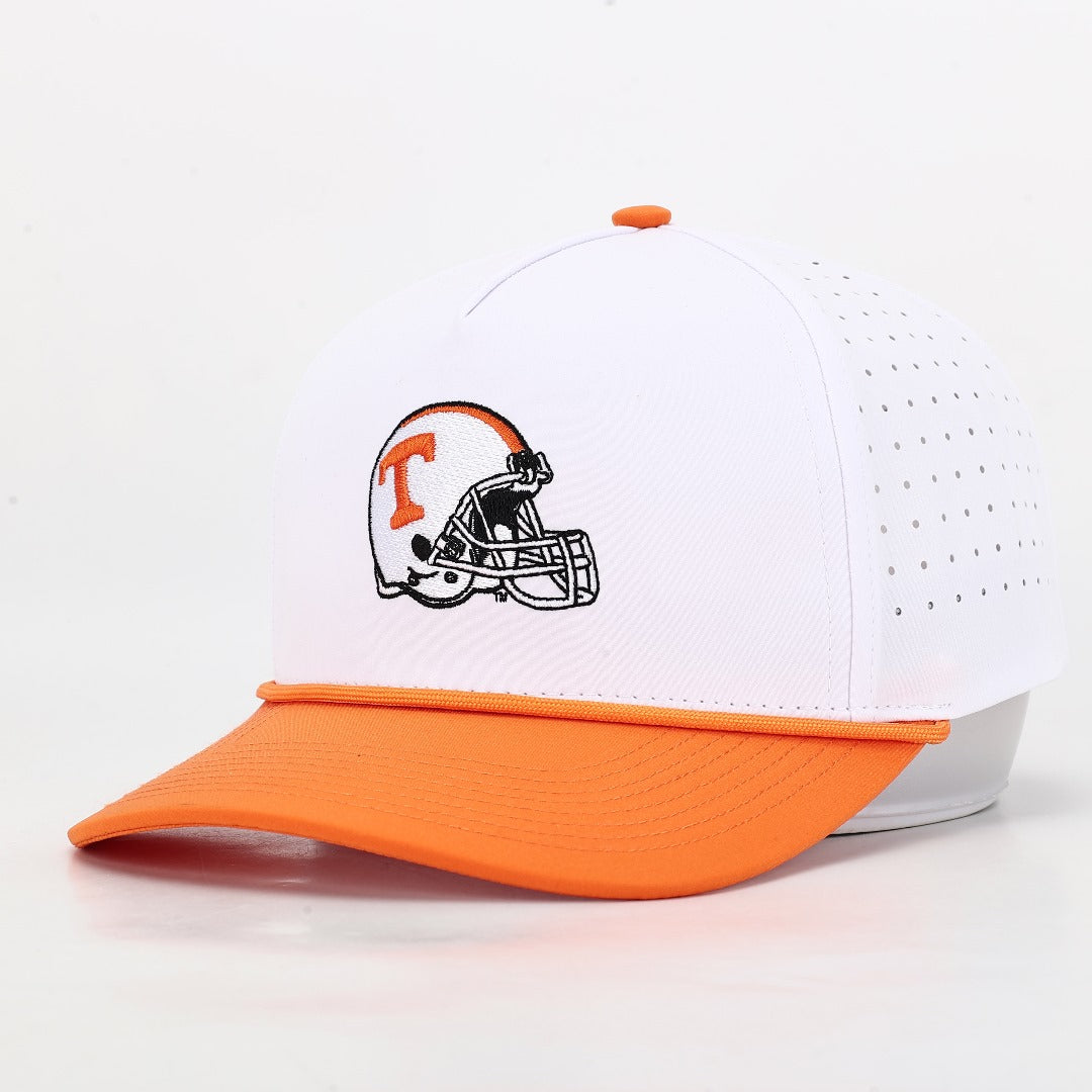 Tennessee Helmet Hat- White/Orange