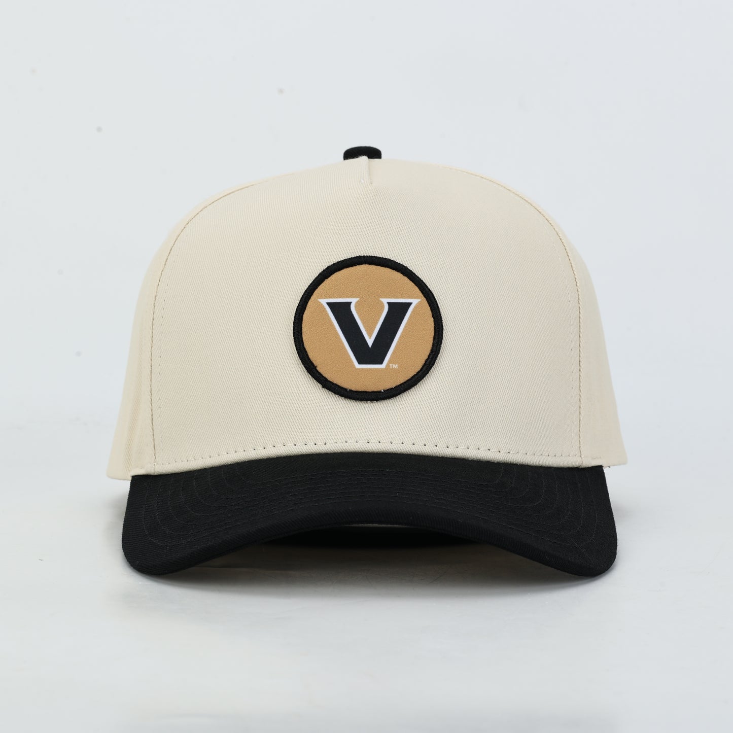 Vanderbilt Patch Cotton Hat- Cream/White