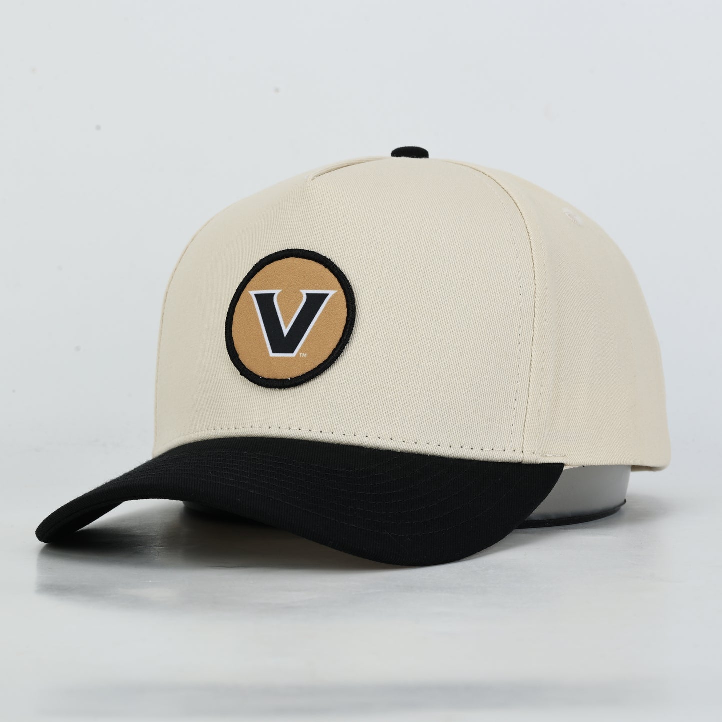 Vanderbilt Patch Cotton Hat- Cream/White