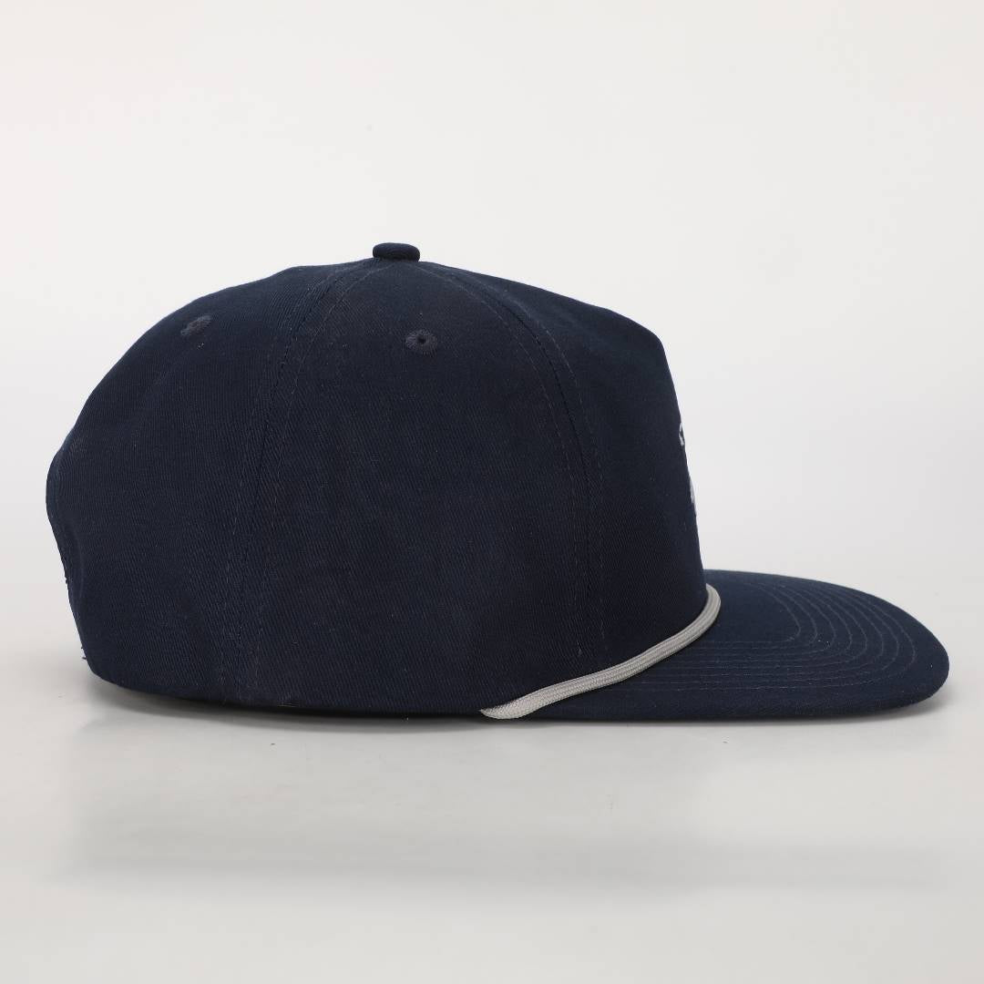 Cowboy Cotton Rope Hat - Navy Blue