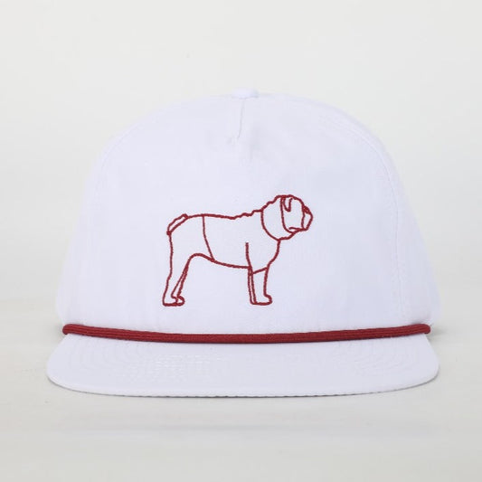 White Bulldog Rope Hat