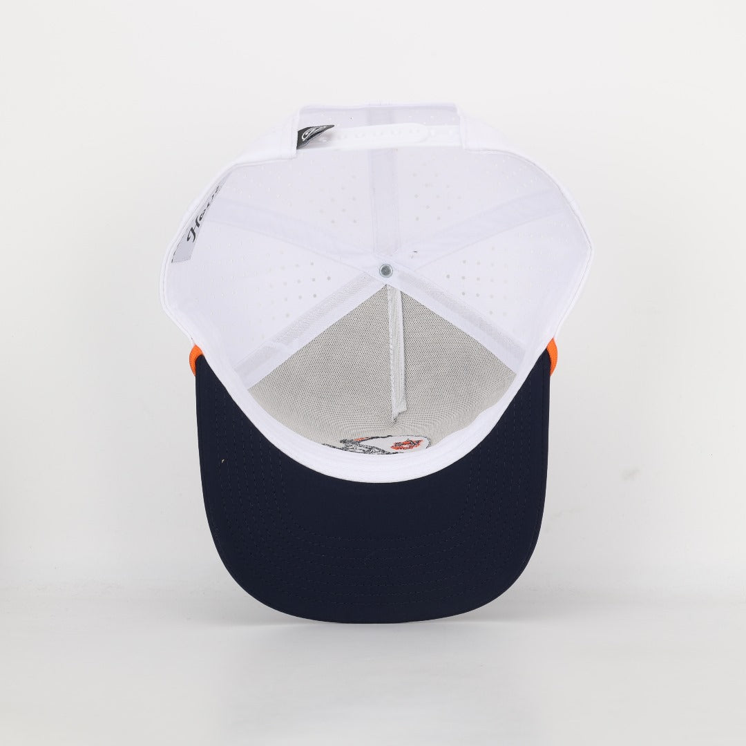 Auburn Helmet Performance Rope Hat - White/ Navy - PREORDER