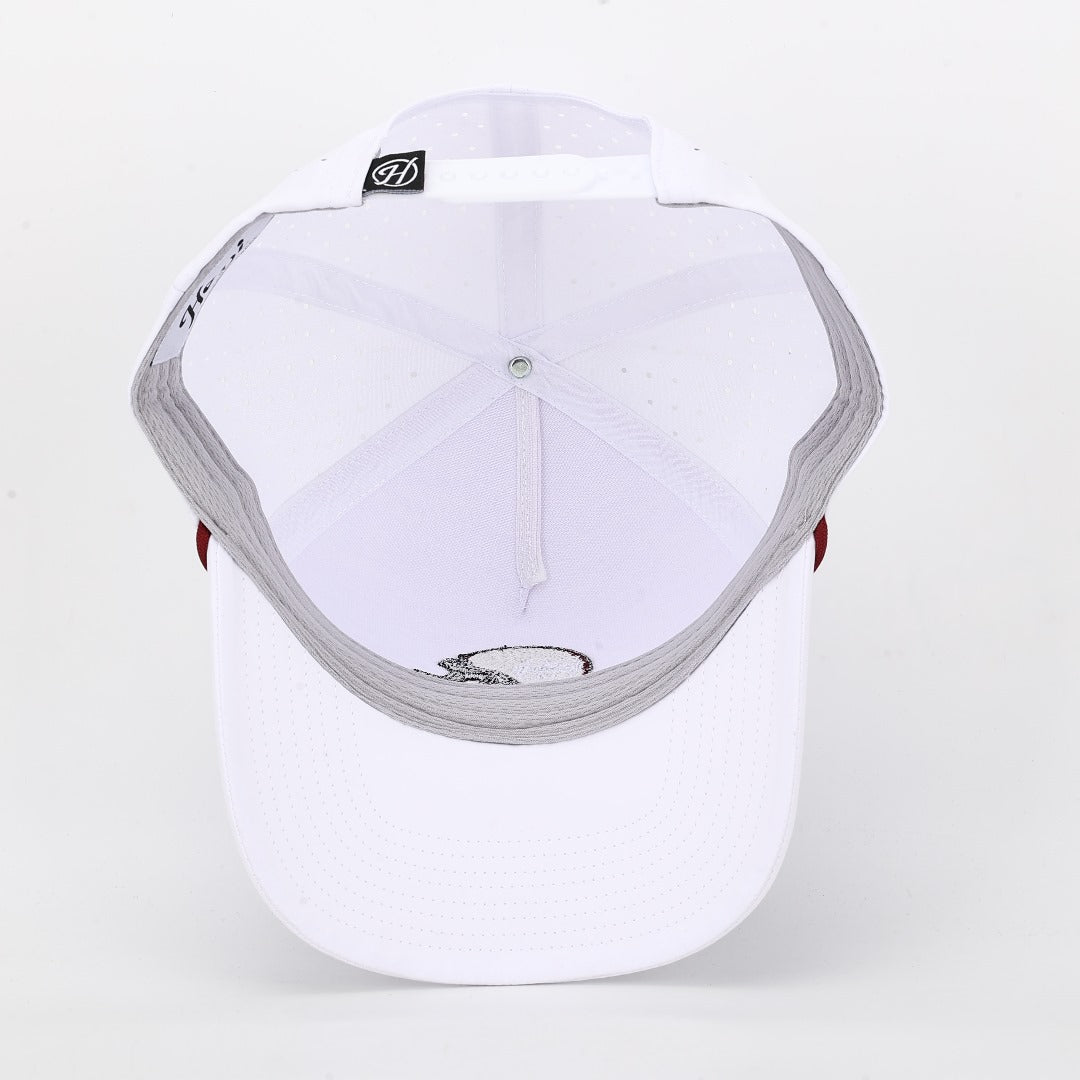 MSU Helmet Performance Rope Hat - White