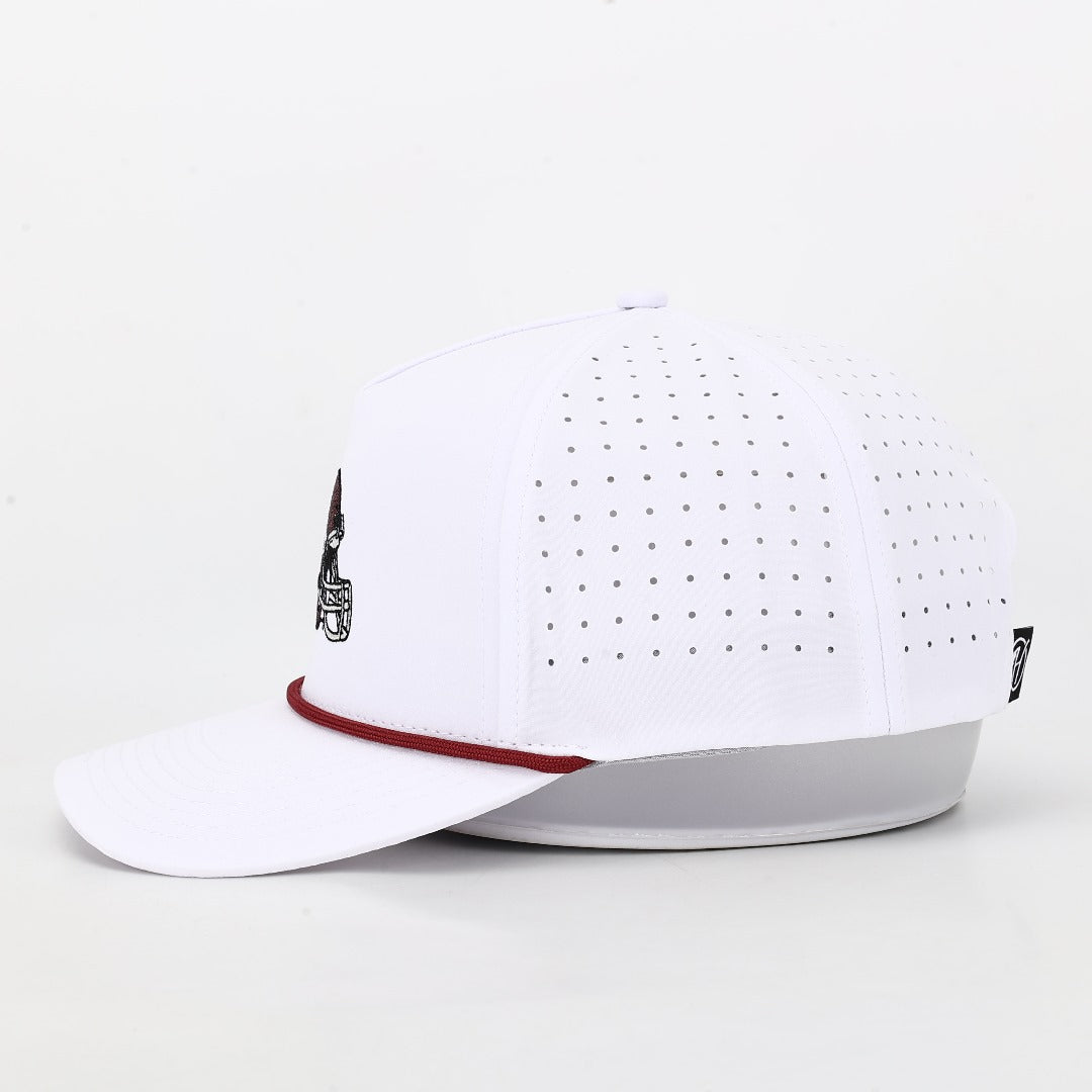 MSU Helmet Performance Rope Hat - White