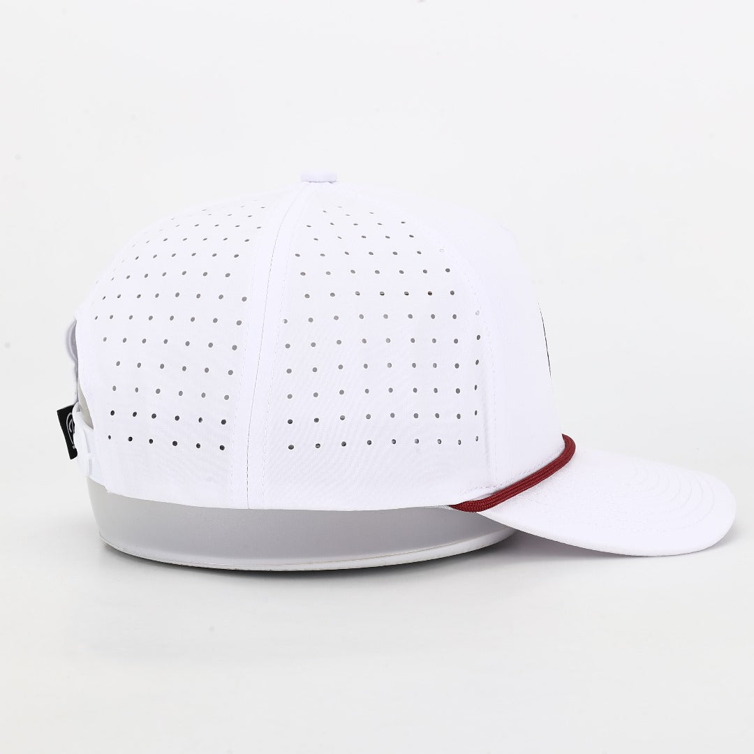 MSU Helmet Performance Rope Hat - White