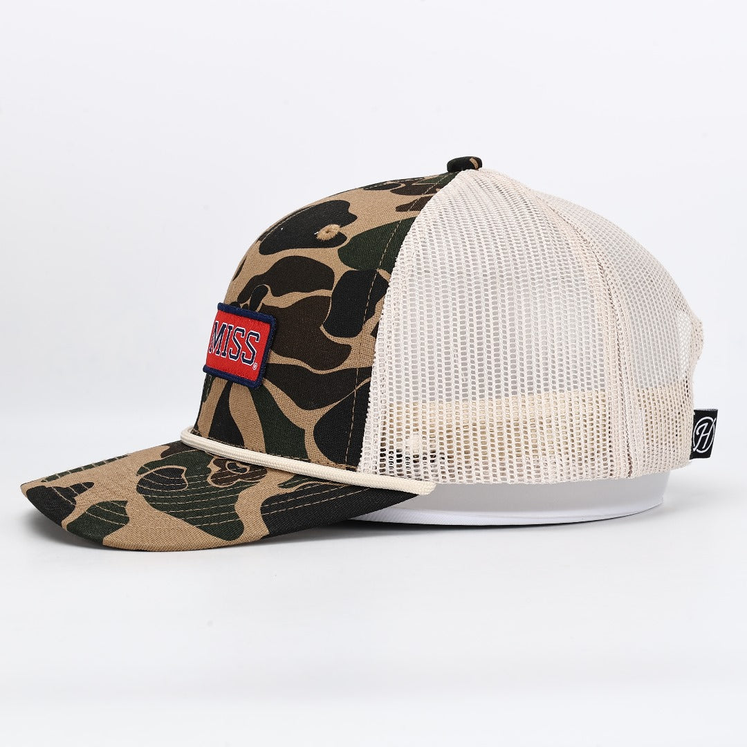 Ole Miss Trucker Hat - Camo