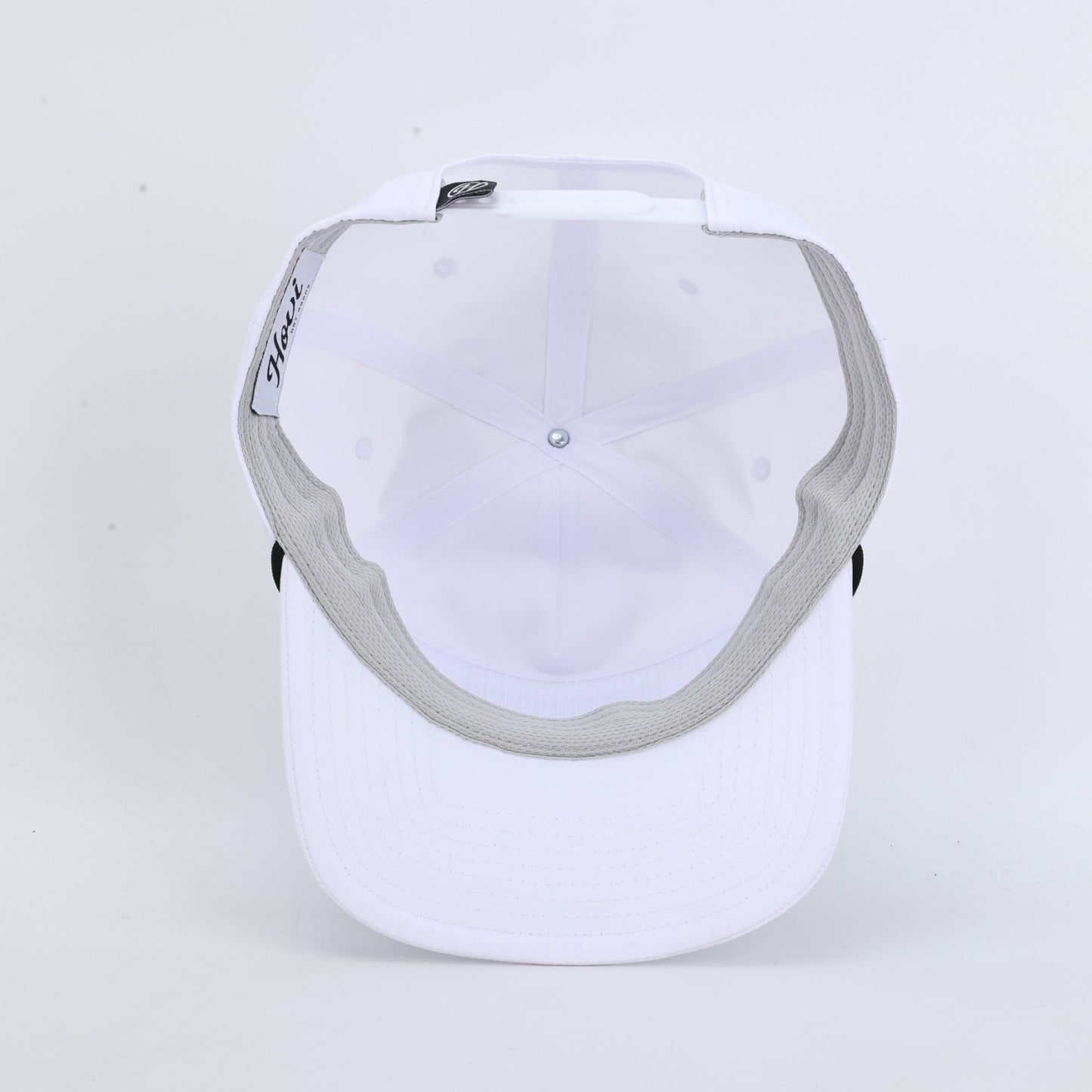 Vandy Script Patch Poly Rope Hat- White