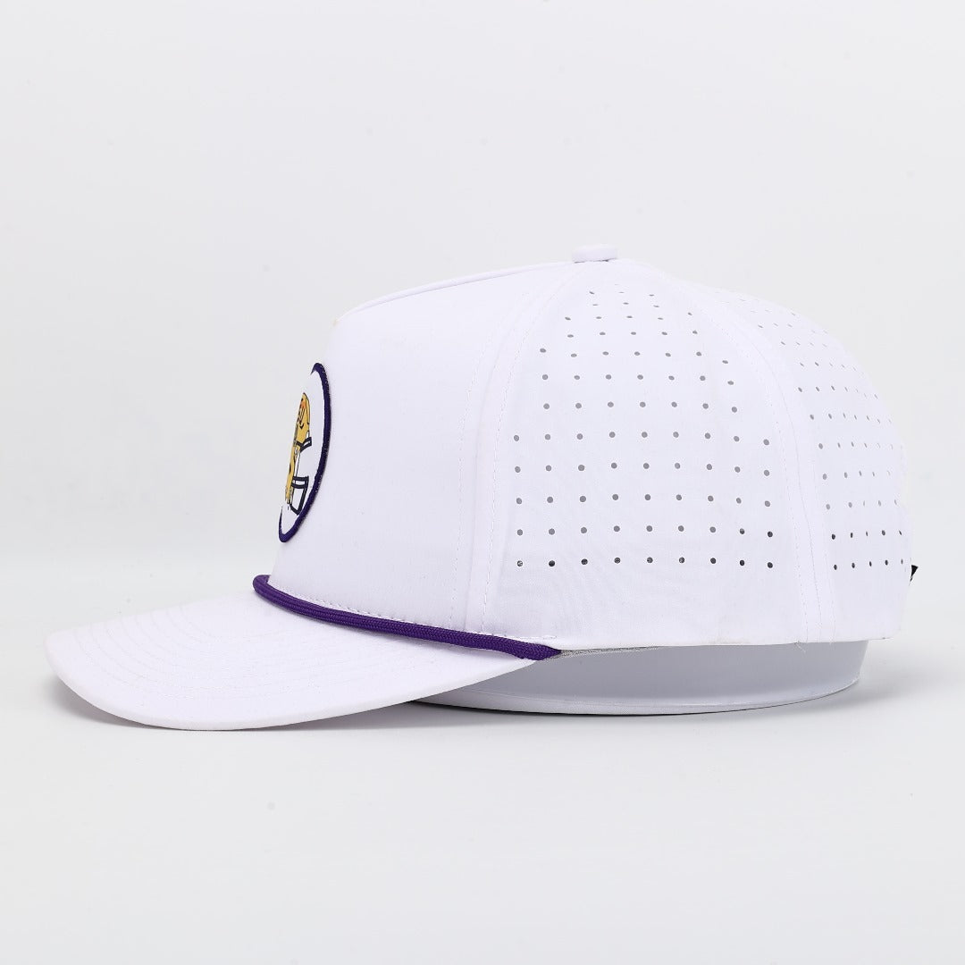 LSU Helmet Performance Rope Hat - White